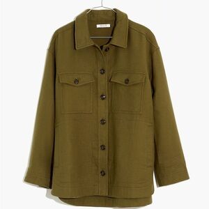 Madewell Jacket Waffle Dark Green Women’s size Small